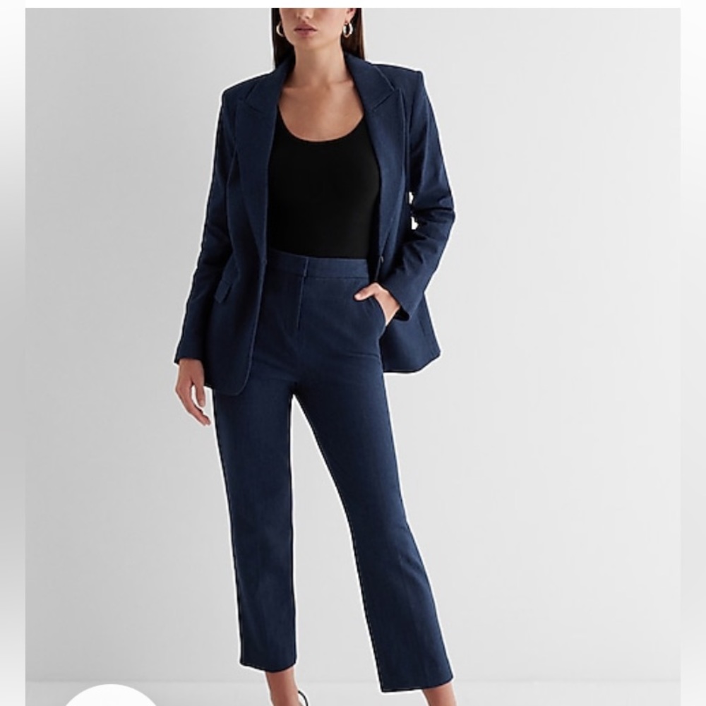 Express Editor Twill Pant Suit with XL Blazer and 16 pant— like new, worn once.